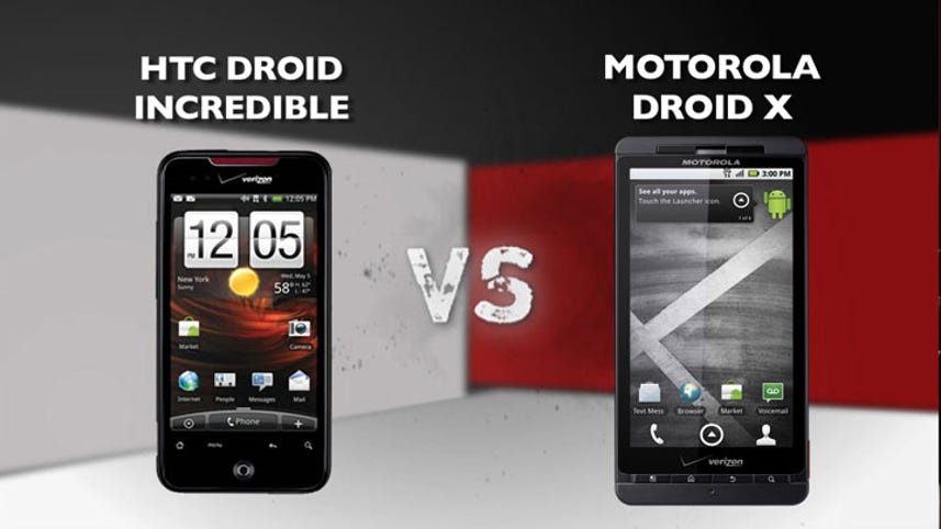 Droid Incredible vs. Droid X