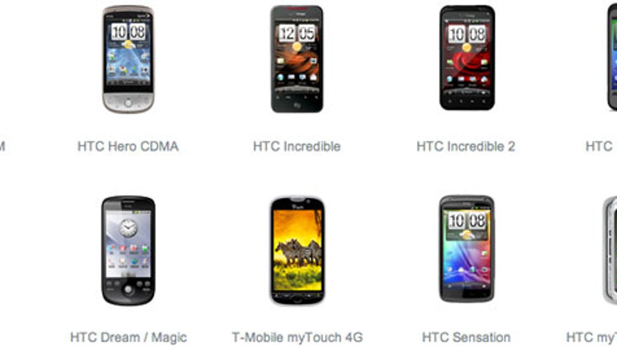 The CyanogenMod version of Andrdoid supports dozens of phones, including these from HTC.