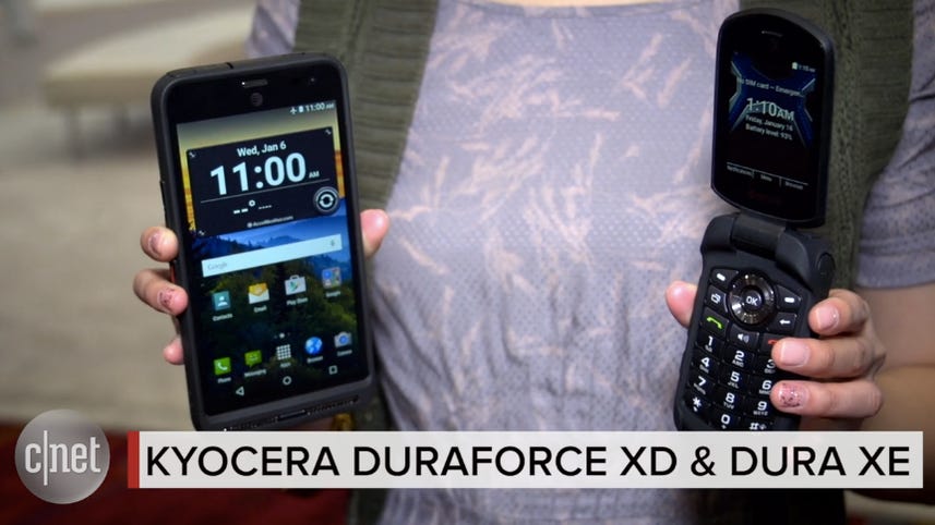 Kyocera DuraForce XD smartphone and DuraXE flip phone