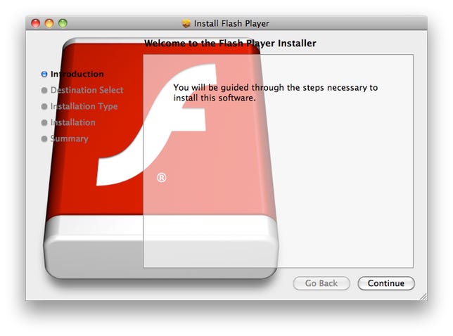 An earlier version of the Flashback Trojan's installer.