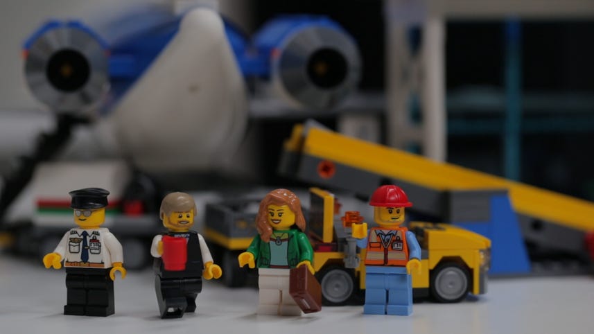 Let's build: Lego City airport, featuring an 18-inch Lego plane