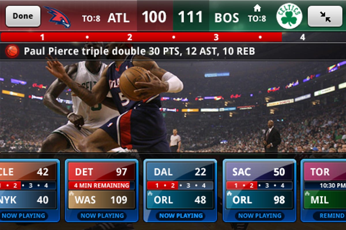 NBA mobile app