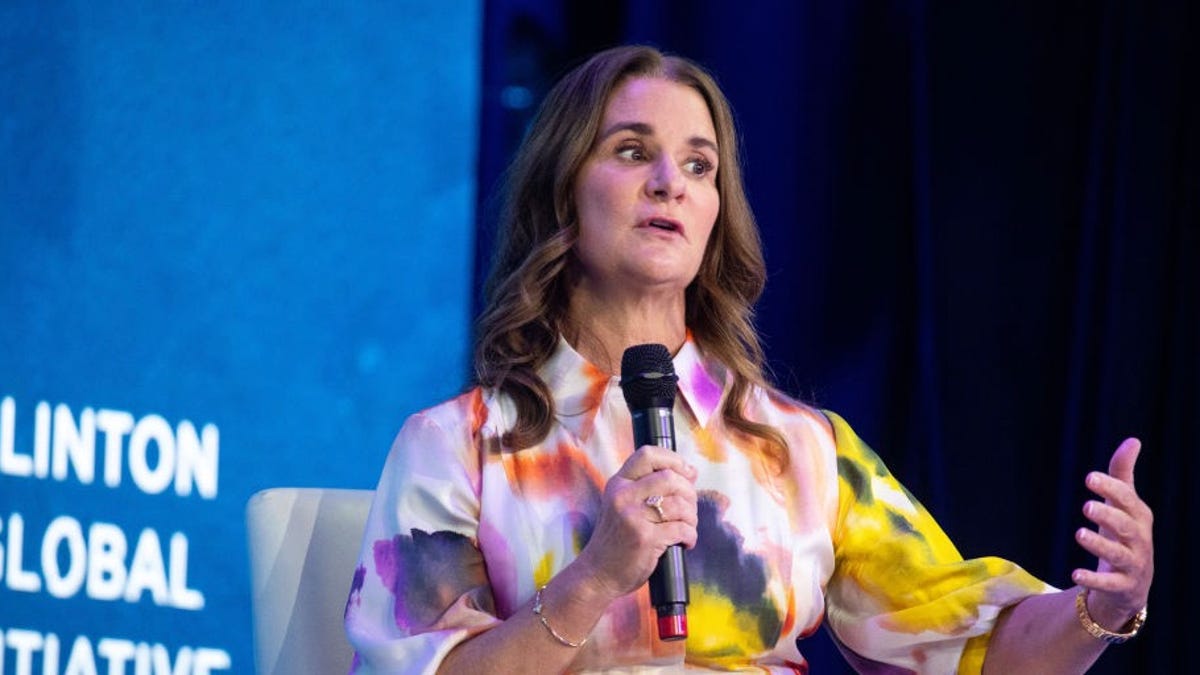 Melinda Gates, co-chair of the Bill & Melinda Gates Foundation, speaks during the Clinton Global Initiative annual meeting in New York on Sept. 19, 2022.
