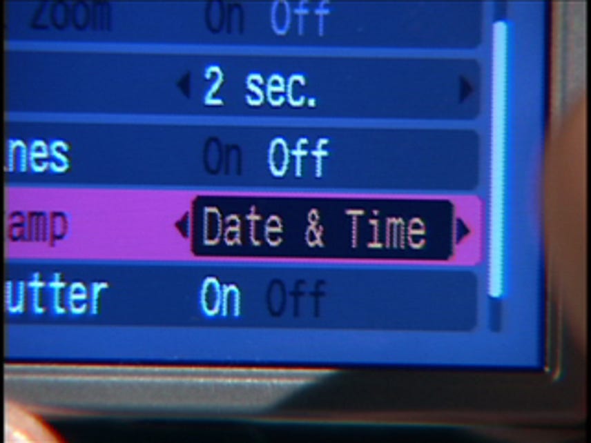 Quick Tips: SD600's date and time toggle