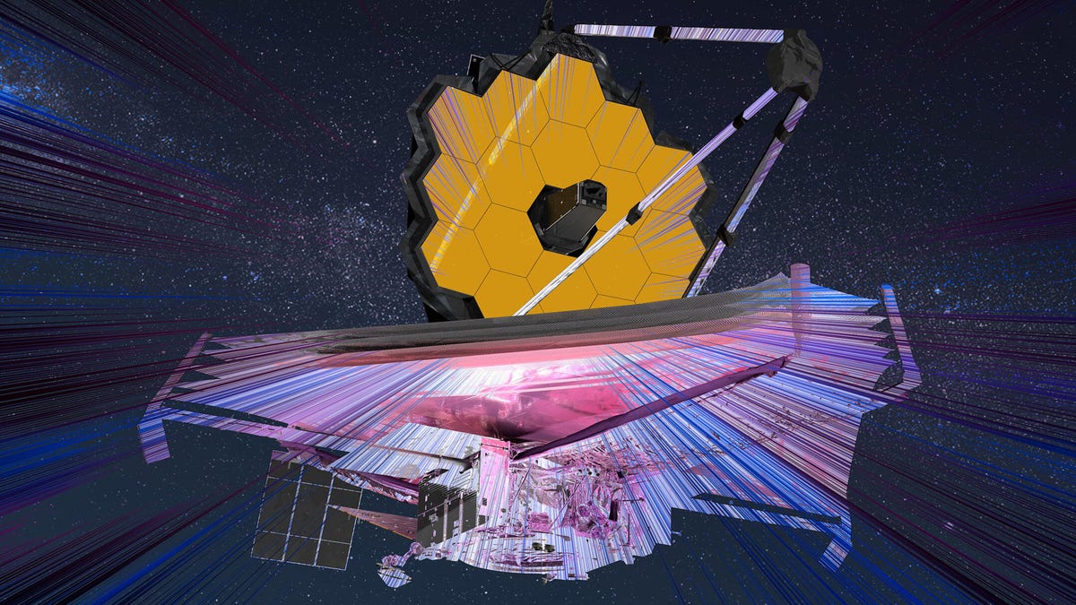 James Webb Space Telescope in space (artist's rendering)