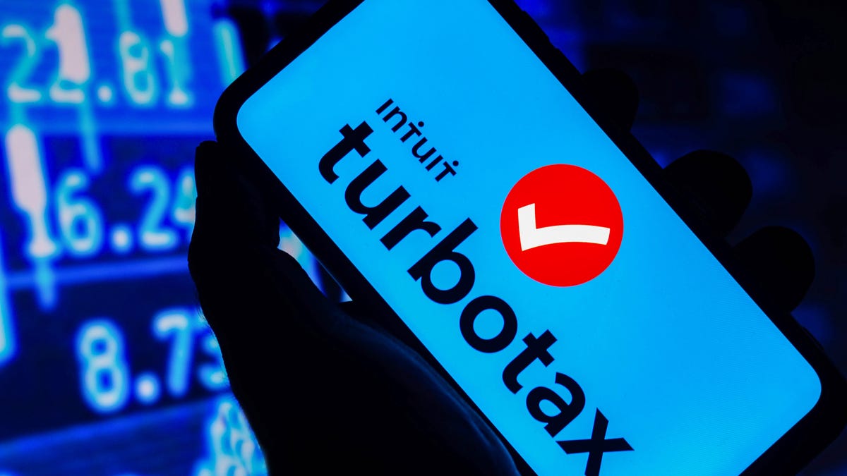 The TurboTax (Intuit) logo seen displayed on a smartphone