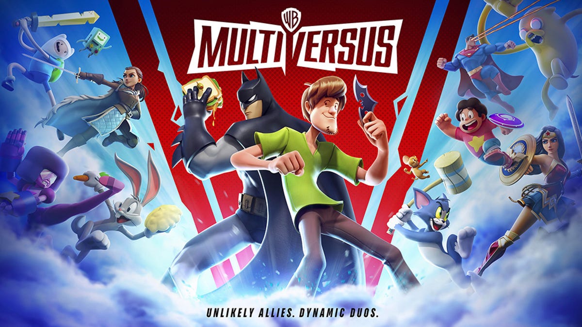 Multiversus group image featuring Batman and Shaggy