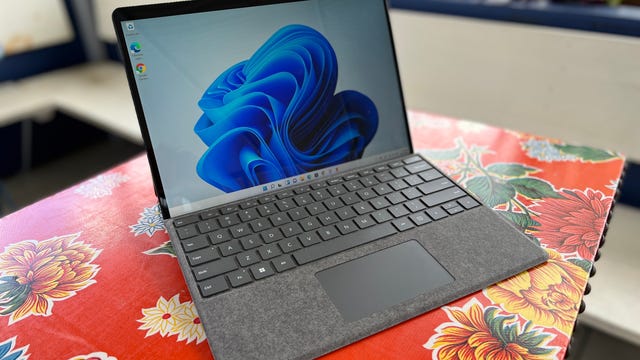 Microsoft Surface Pro 8 on the table