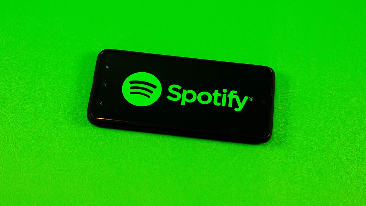 Spotify logo on a smartphone screen