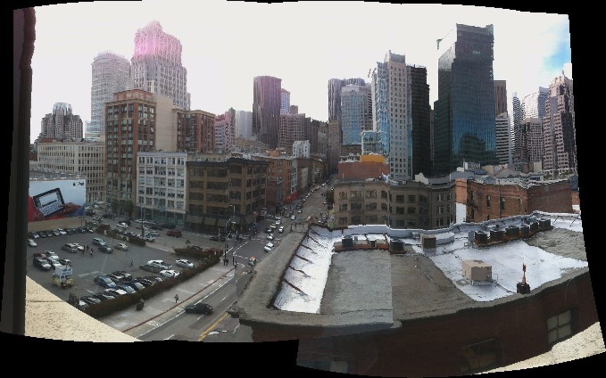 A panorama of downtown SF.