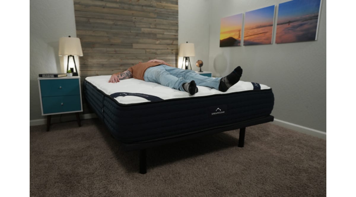 DreamCloud all-foam mattress with a back sleeper