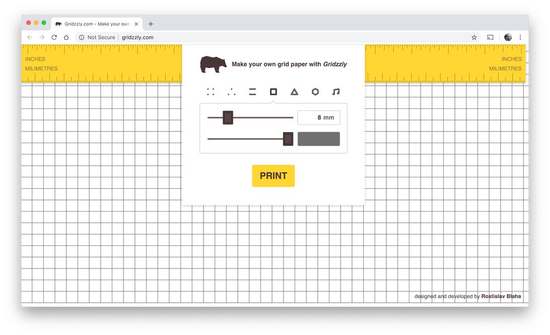 Customize and print your own graph paper