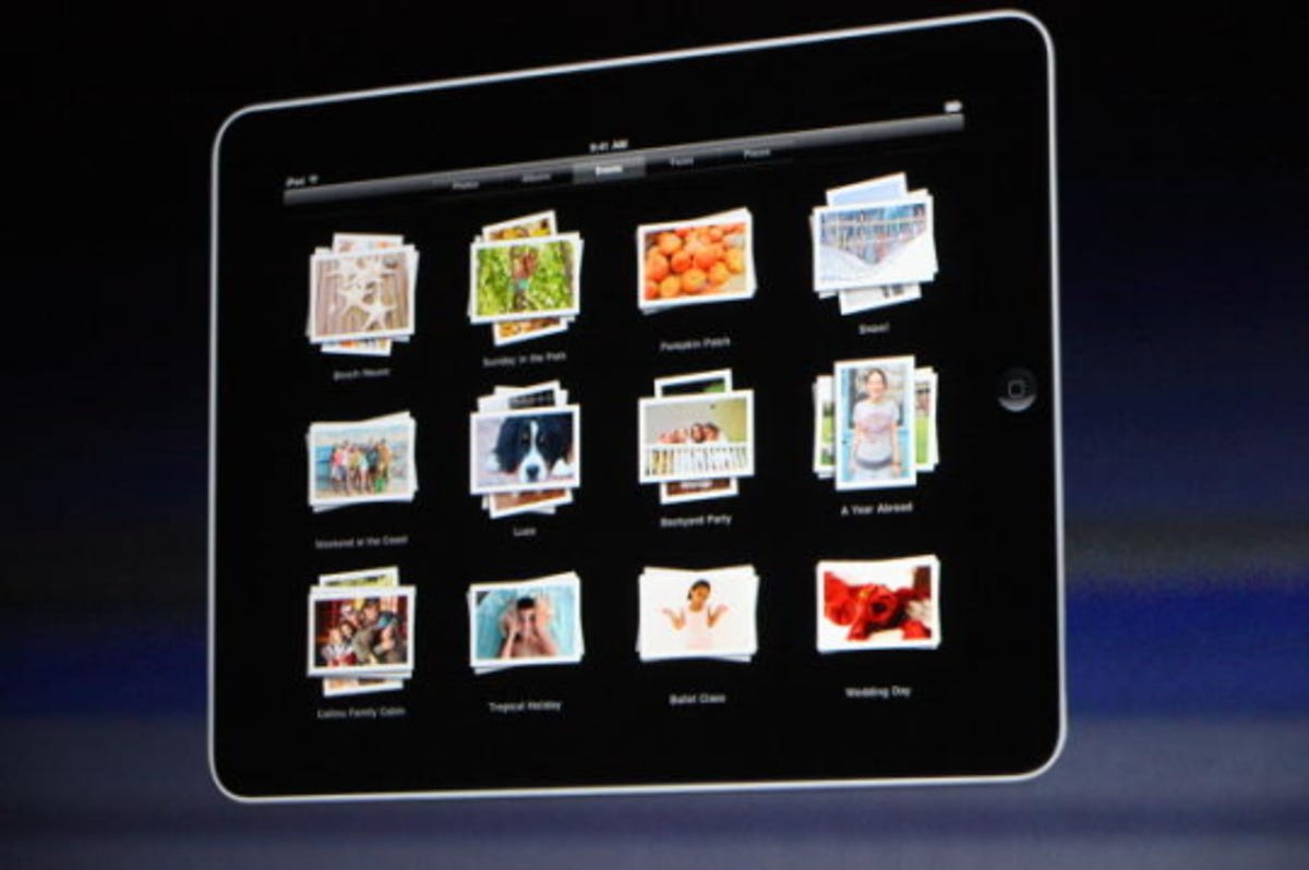 Photo of iPad photo app.