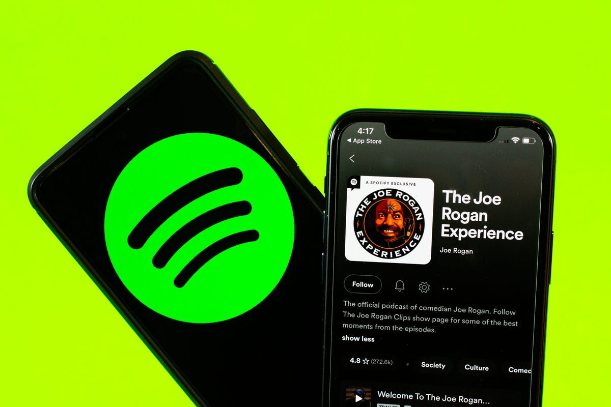 The Joe Rogan Podcast on Spotify's mobile app