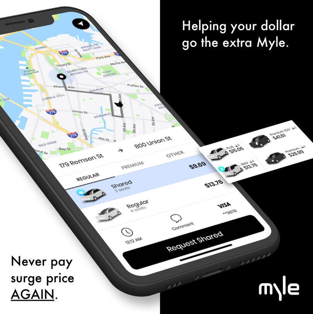Myle ride-hailing service for NYC
