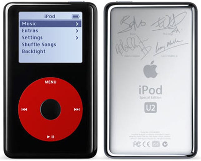 Photo of  the U2 edition iPod