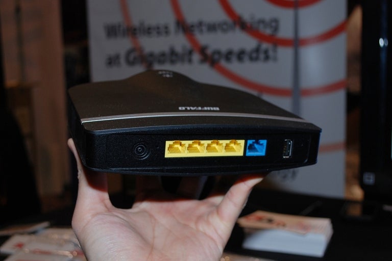 The new router comes with 4 Gigabit LAN ports, one Gigabit WAN port and one USB port.