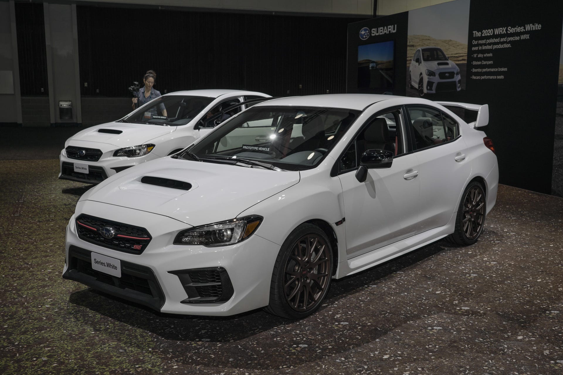 2020 Subaru WRX and STI Series White