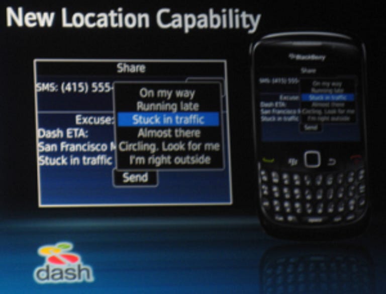 Demonstrating location enhancements on Dash app.