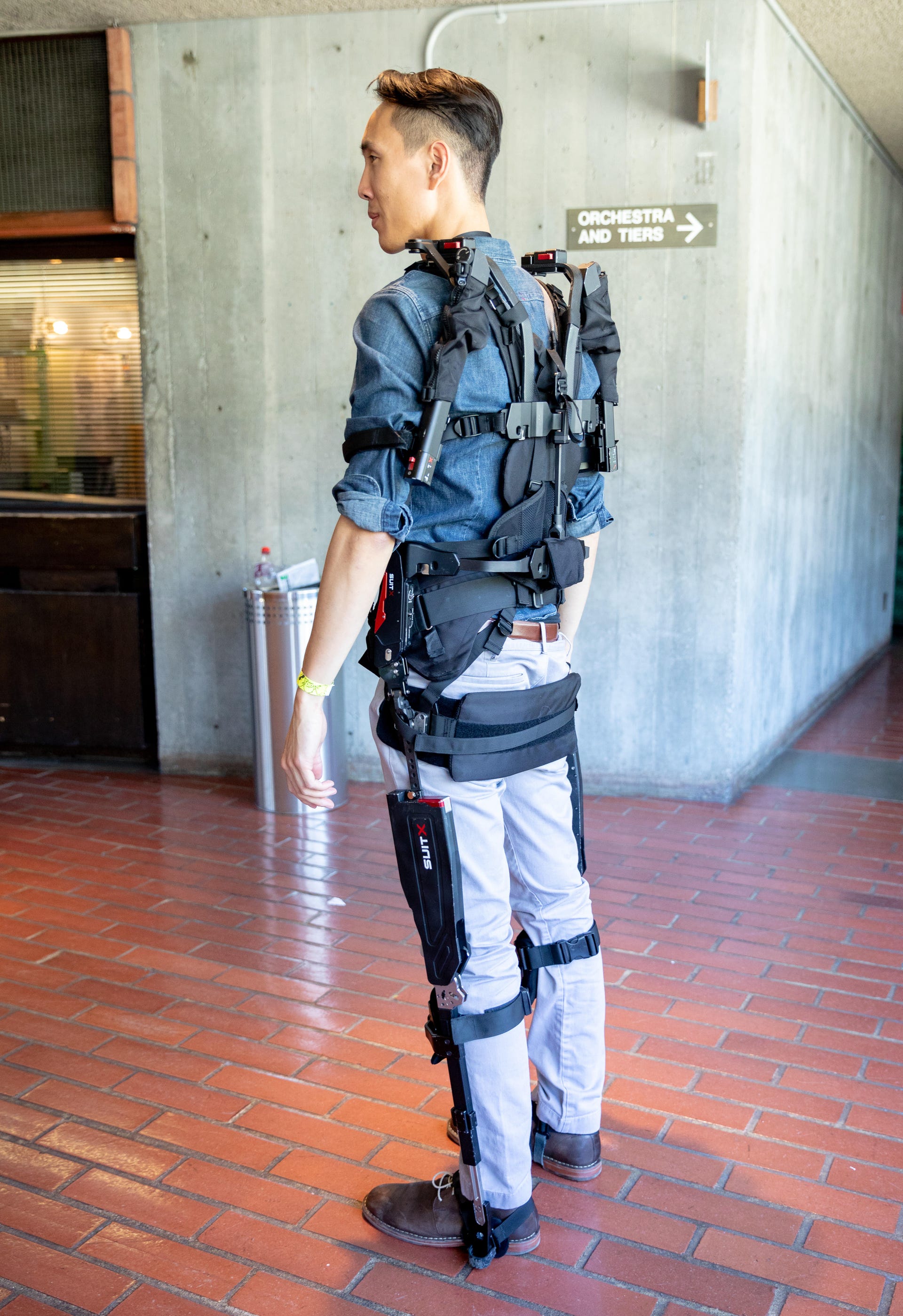 Nathan Poon, a UC Berkeley graduate student and developer of the BackX module of the SuitX strength-augmentation suit