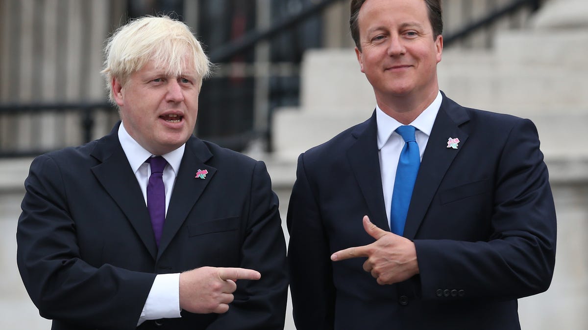 David Cameron (right) and Boris Johnson.