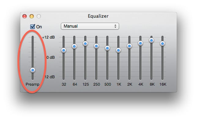 iTunes equalizer settings