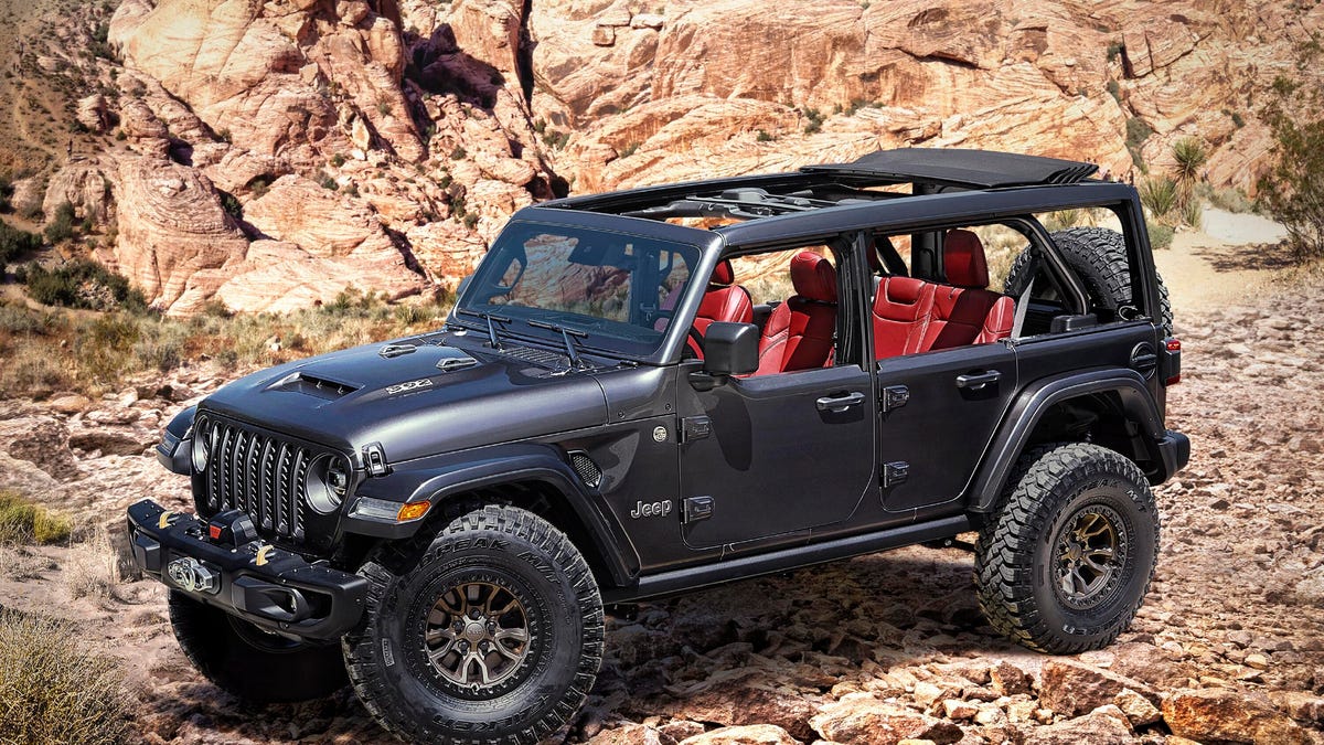 Jeep Wrangler Rubicon 392 Concept could foreshadow a Hemi-powered off-road  SUV - CNET