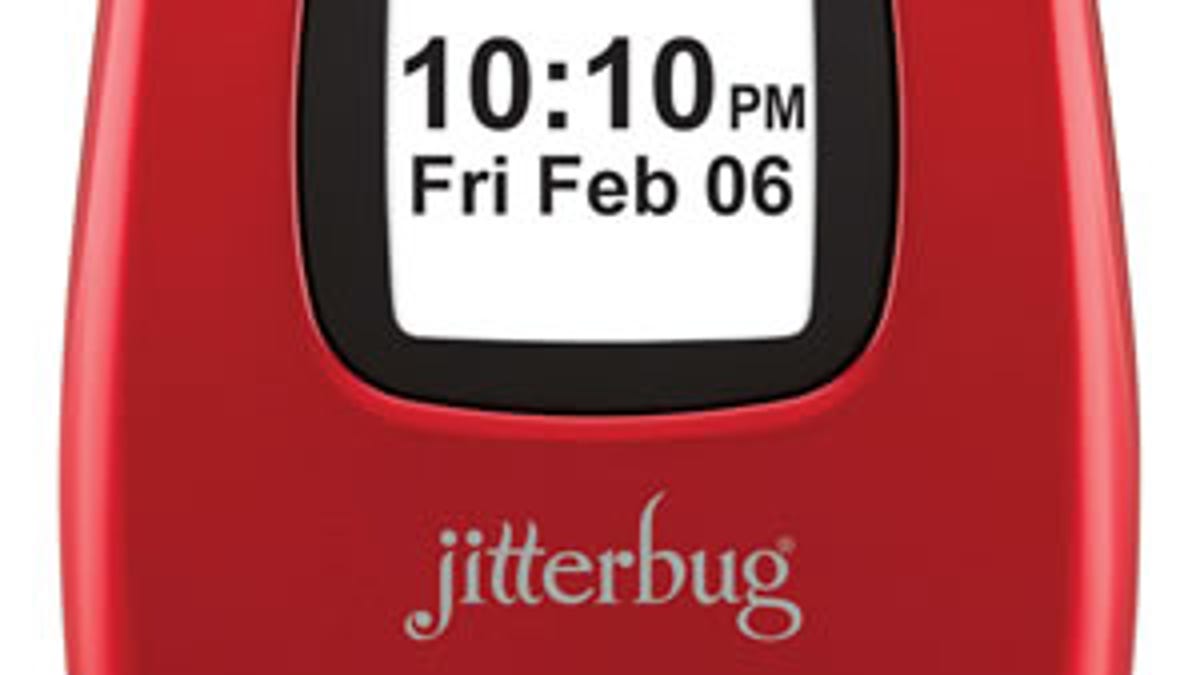 Samsung Jitterbug J in red