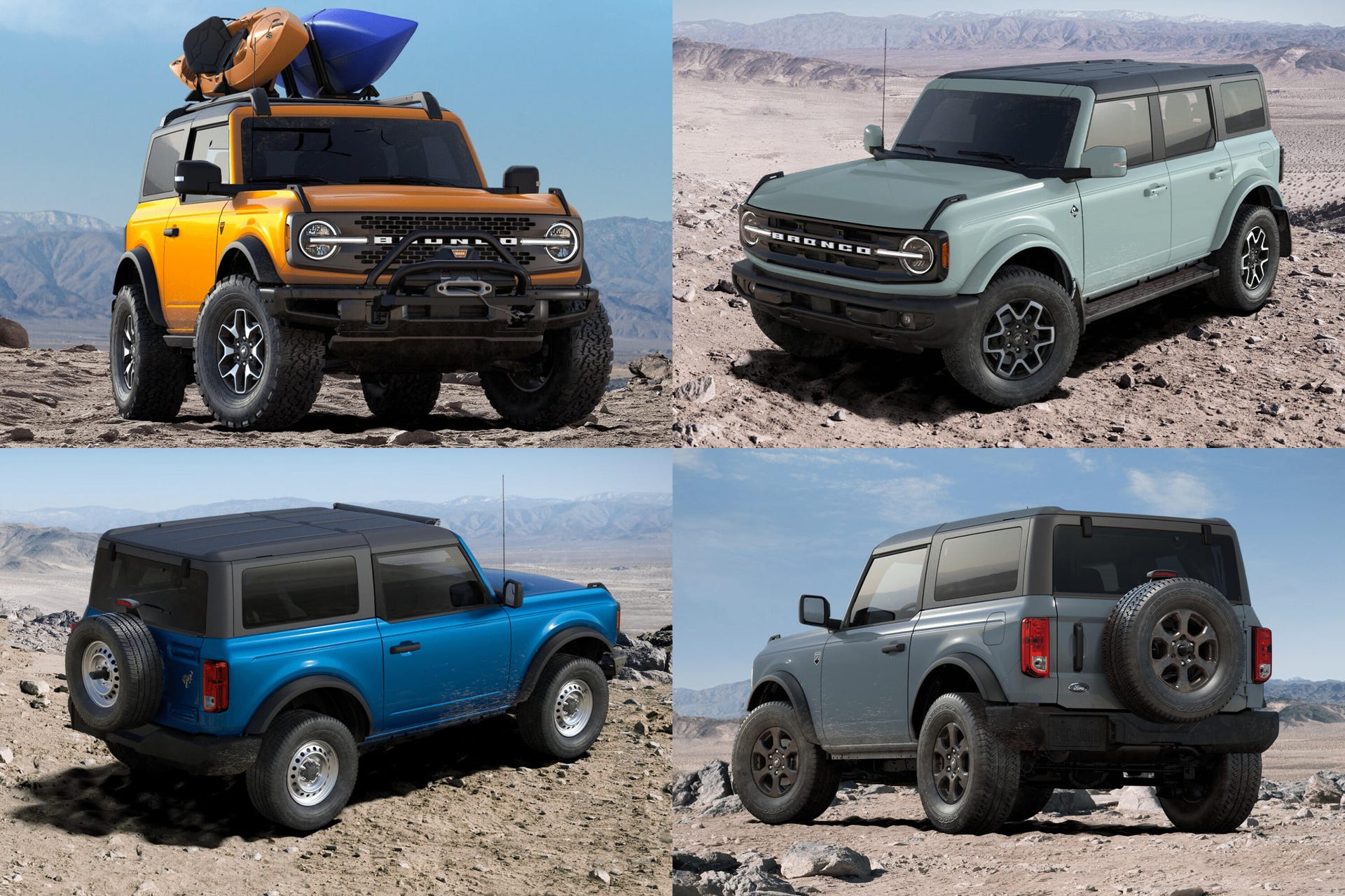 2021 Ford Bronco build and price configurator options