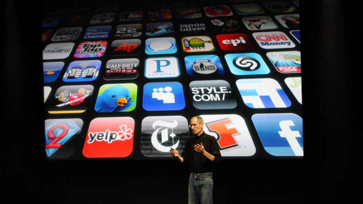 Steve Jobs and iOS apps