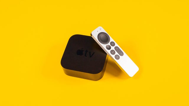 Apple TV 4K 2021 (with silver remote)