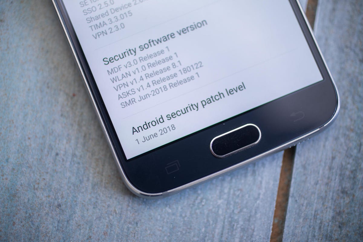 Samsung Galaxy S6 settings menu