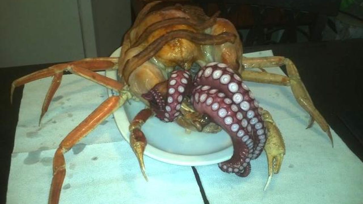 Cthurkey -- which was given the nickname "Cthuken" by fans online -- is made from bacon, crab, octopus and turkey.