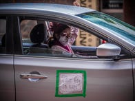 <p>Uber driver Lyft ride sharing face mask facemasks coronavirus Covid-19 gig is up</p>