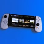 BackBone One PlayStation Edition gaming controller mounted on the iPhone 13 Pro