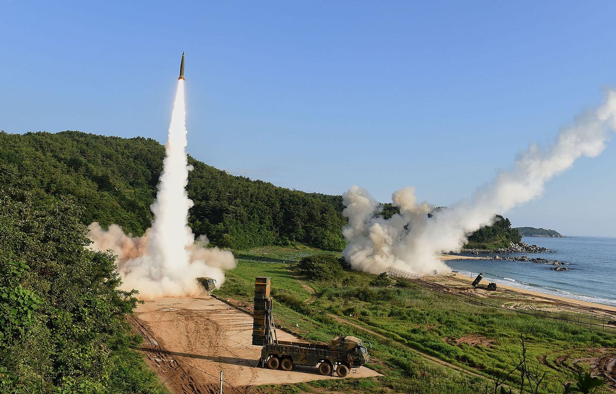 US And South Korean Military Launch Missile Ballistic Exercise