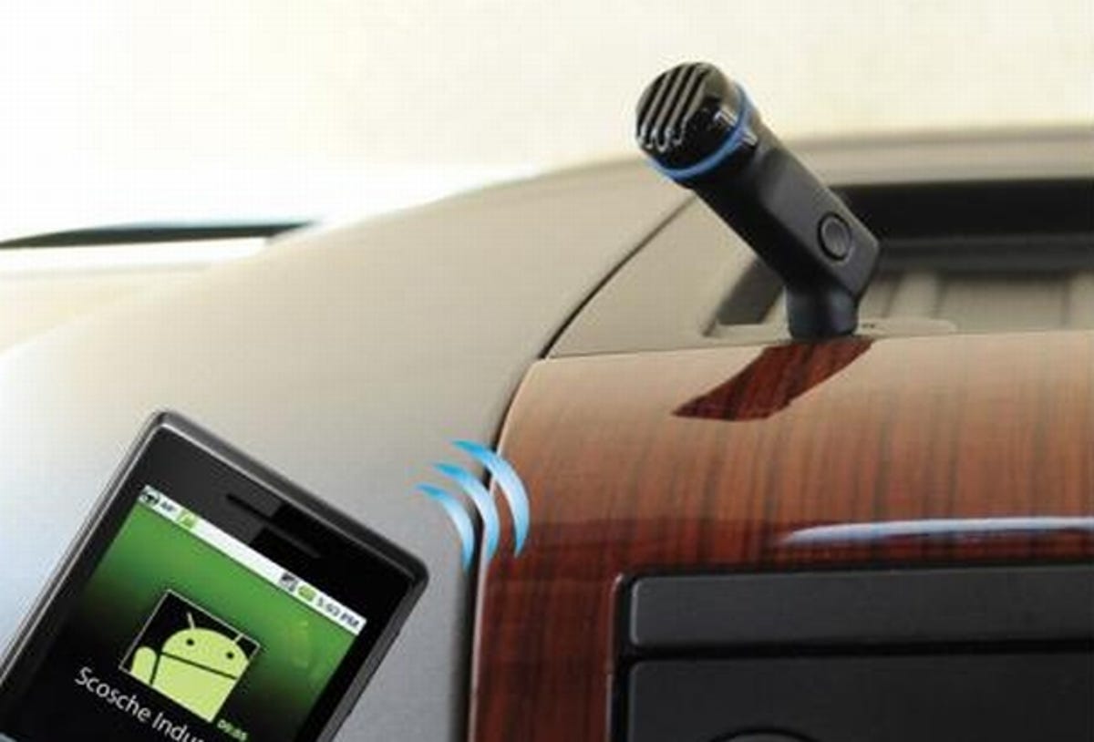 The Scosche motorMouth plugs in and brings Bluetooth to almost any car stereo.