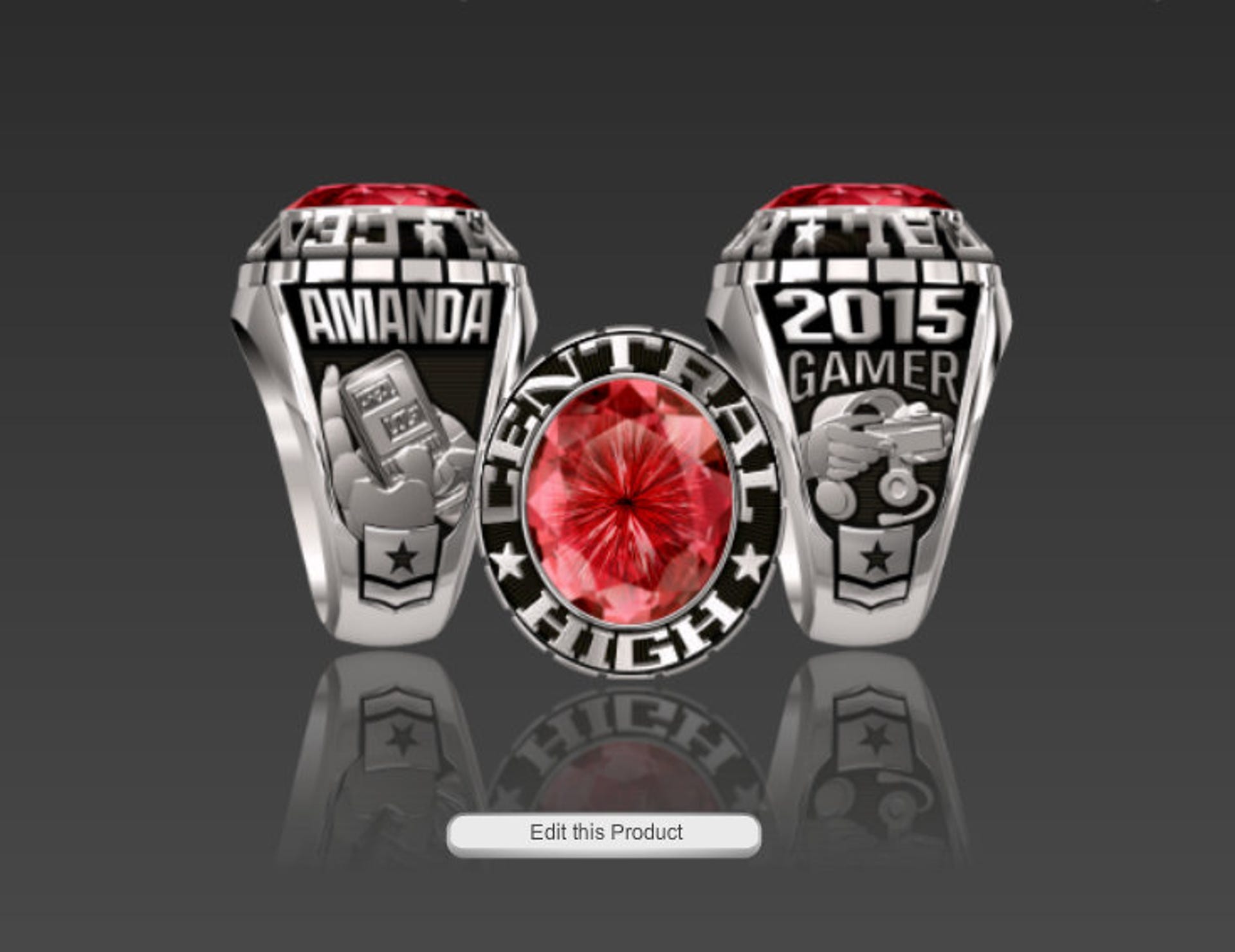 Texting and gaming class ring