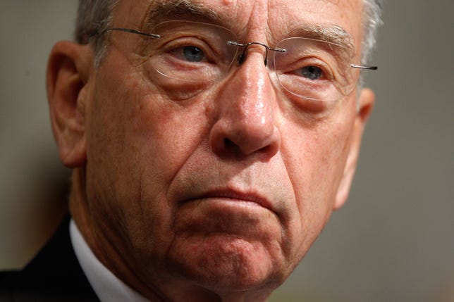Sen. Chuck Grassley (R-Iowa) said this week he's been trying since last June to find out whether the FBI, DEA, BATFE, and other Justice Department agencies are using drones. "To date, I haven't received an answer."