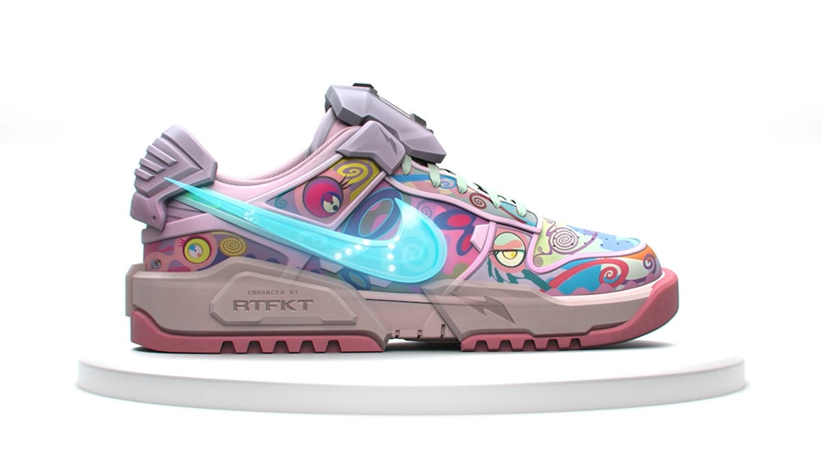These Nike NFT 'Cryptokicks' Sneakers Sold For $130K - CNET