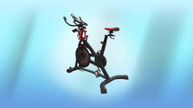 The Bowflex C6 Bike is displayed against a blue background.
