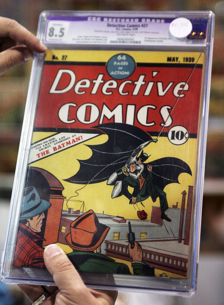 Detective Comics #27 featuring Batman on the cover