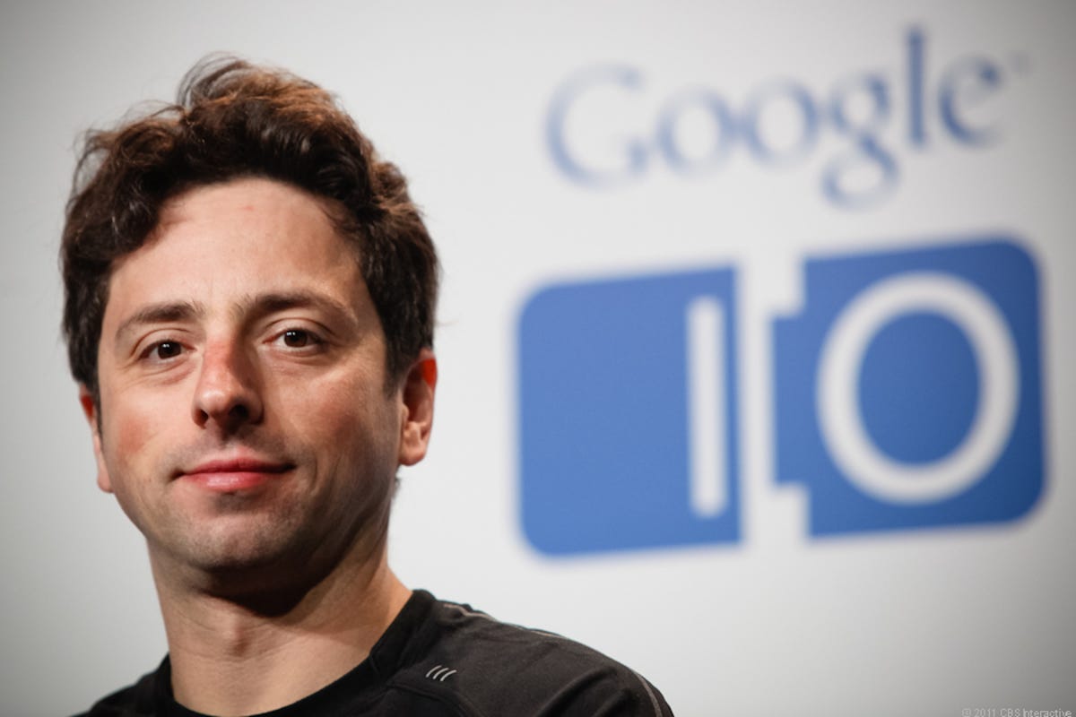 Sergey Brin at the press conference