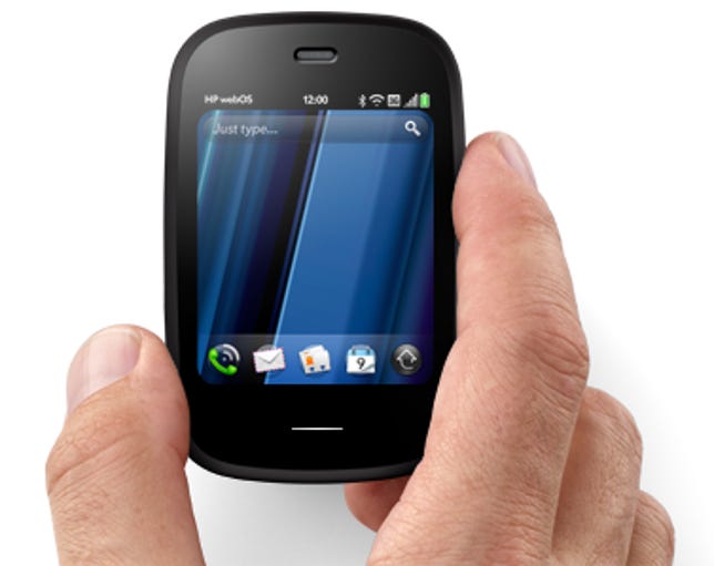 HP's tiniest WebOS phone, the "Veer."