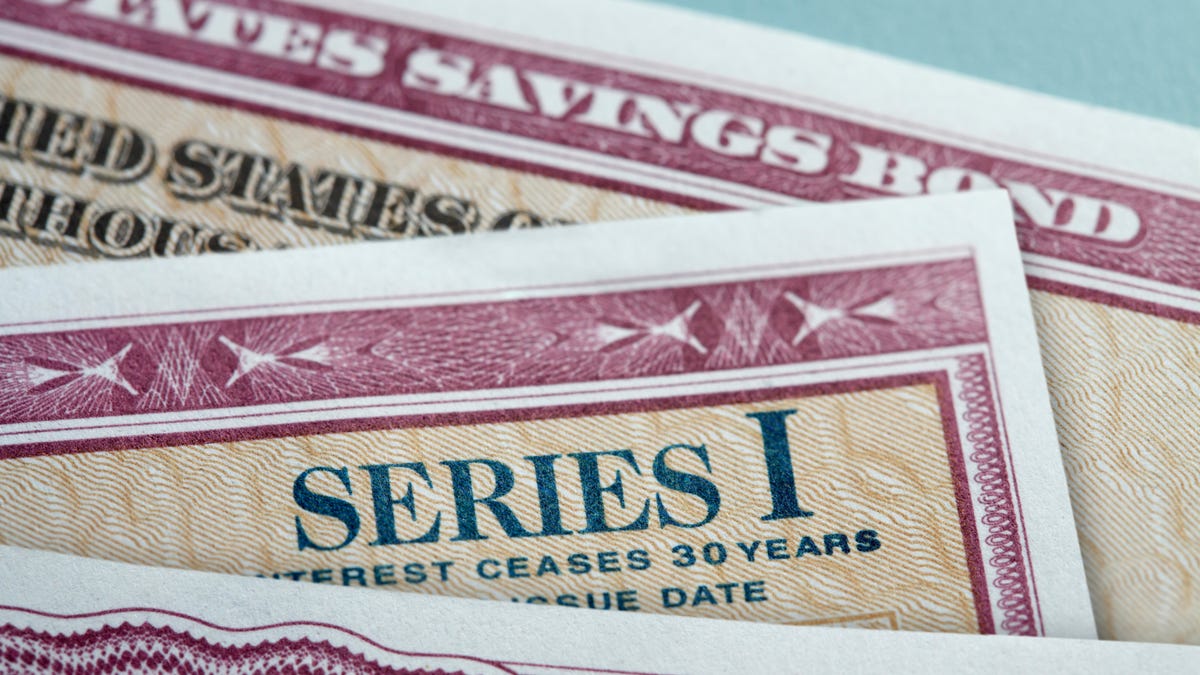 A stack of Series I savings bonds