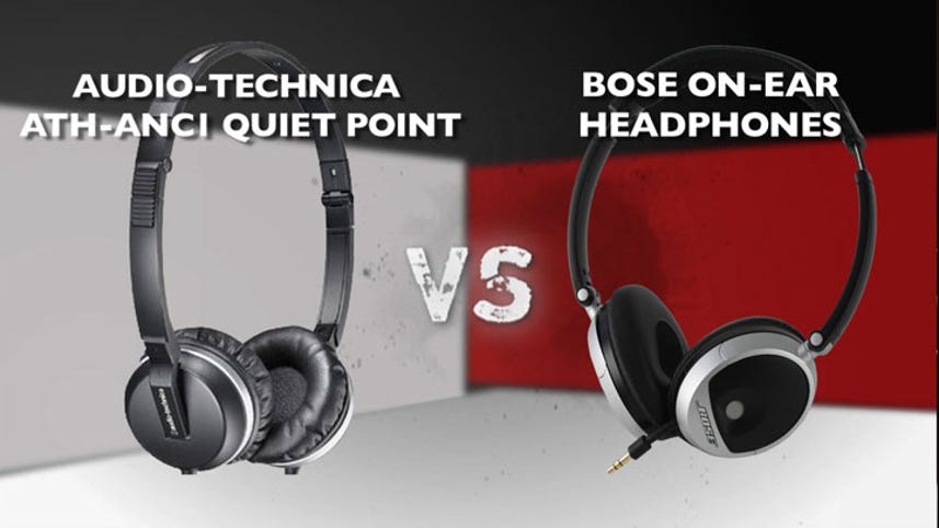 Audio Technica ATH-ANC1 vs. Bose On-Ear Headphones