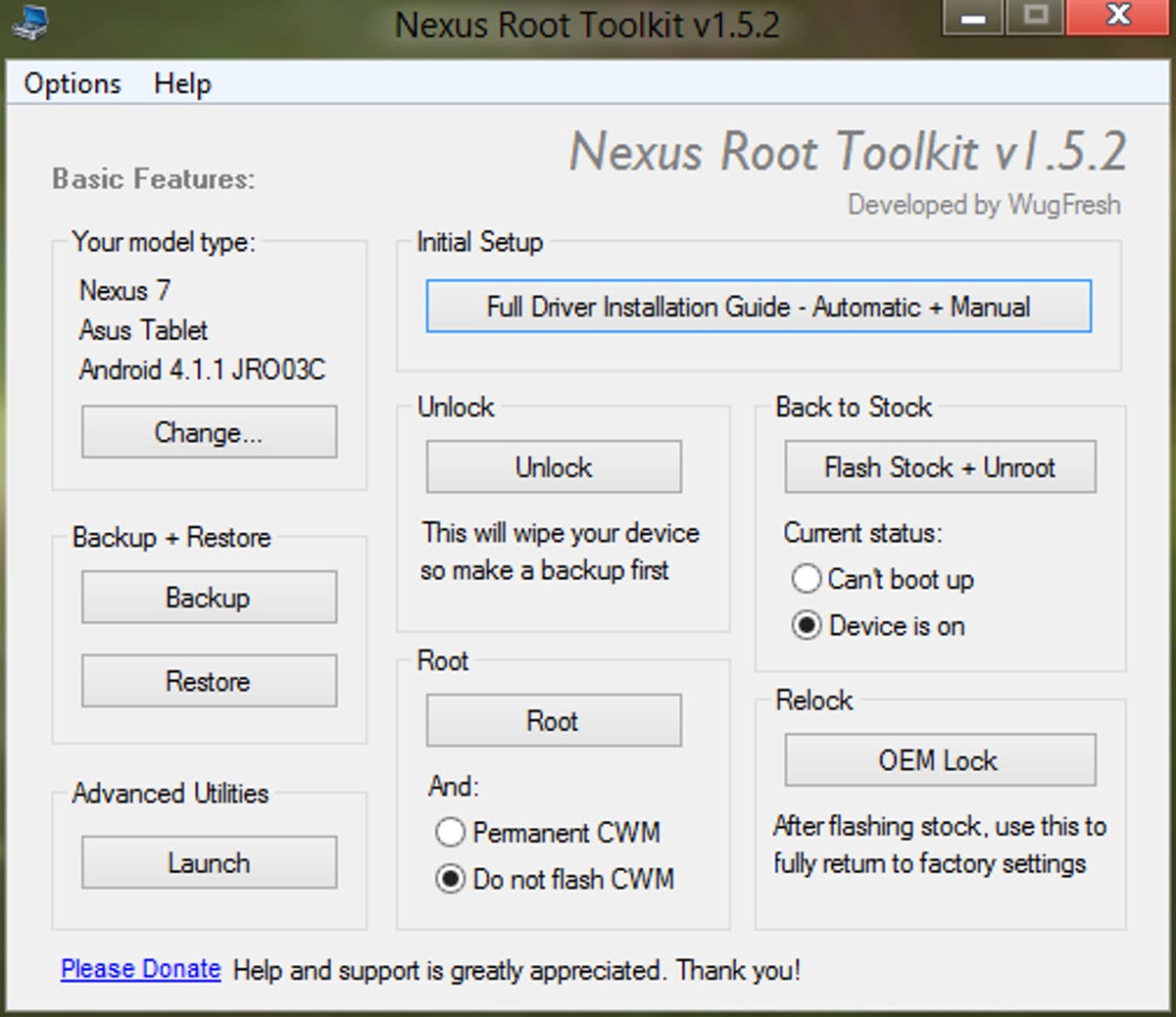 The Nexus Root Toolkit