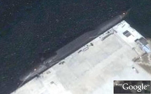 Google Earth shows what appears to be China's new nuclear submarine