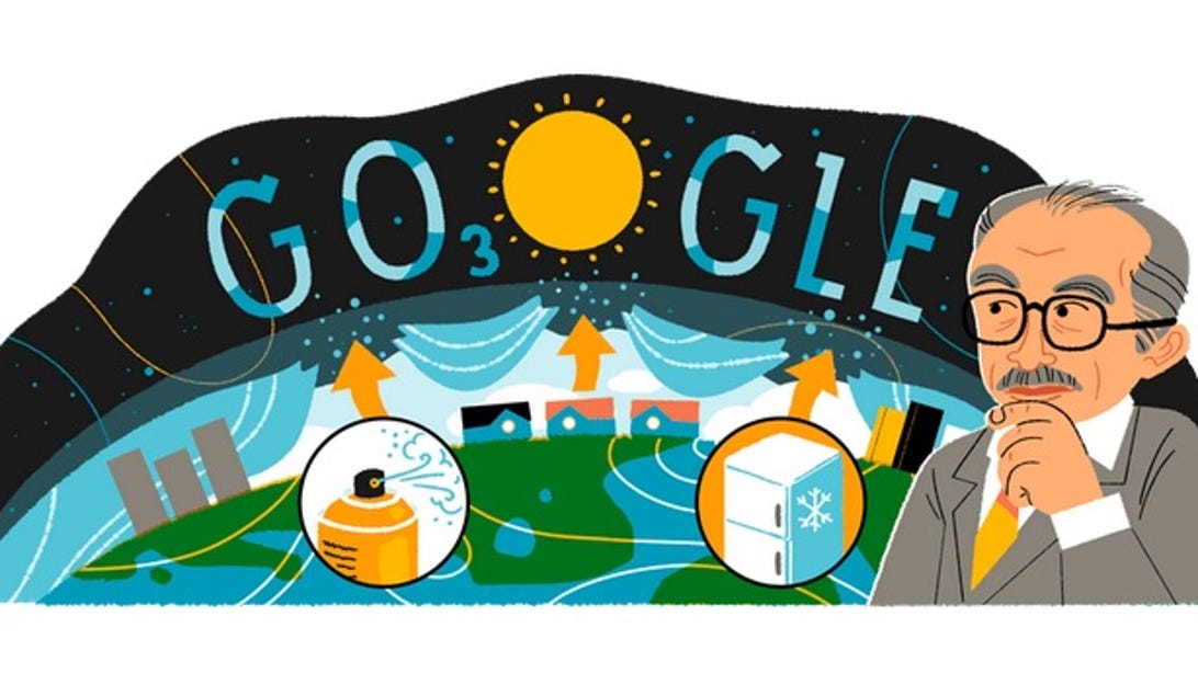 Google Doodle Celebrates Mario Molina, Scientist Who Revealed Ozone Threat     - CNET