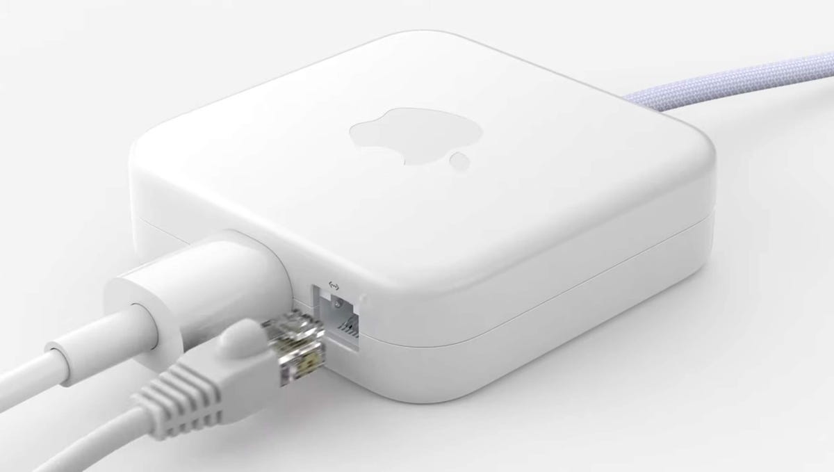 iMac power adapter with Ethernet port